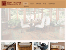 Tablet Screenshot of fourseasonshardwoodfloors.com